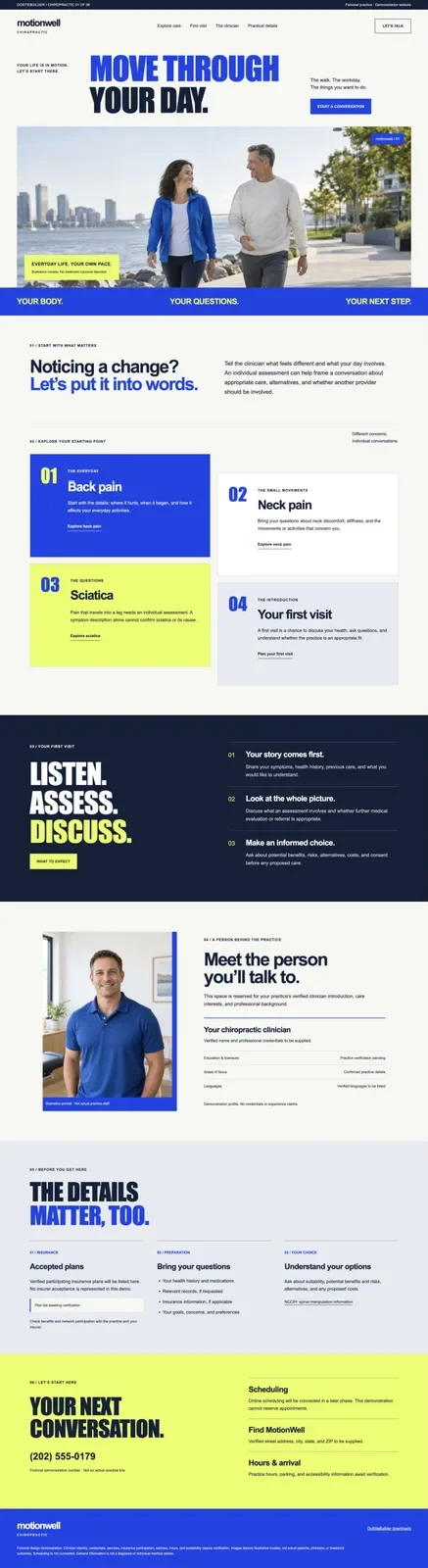 MotionWell Chiropractic — General Chiropractic homepage