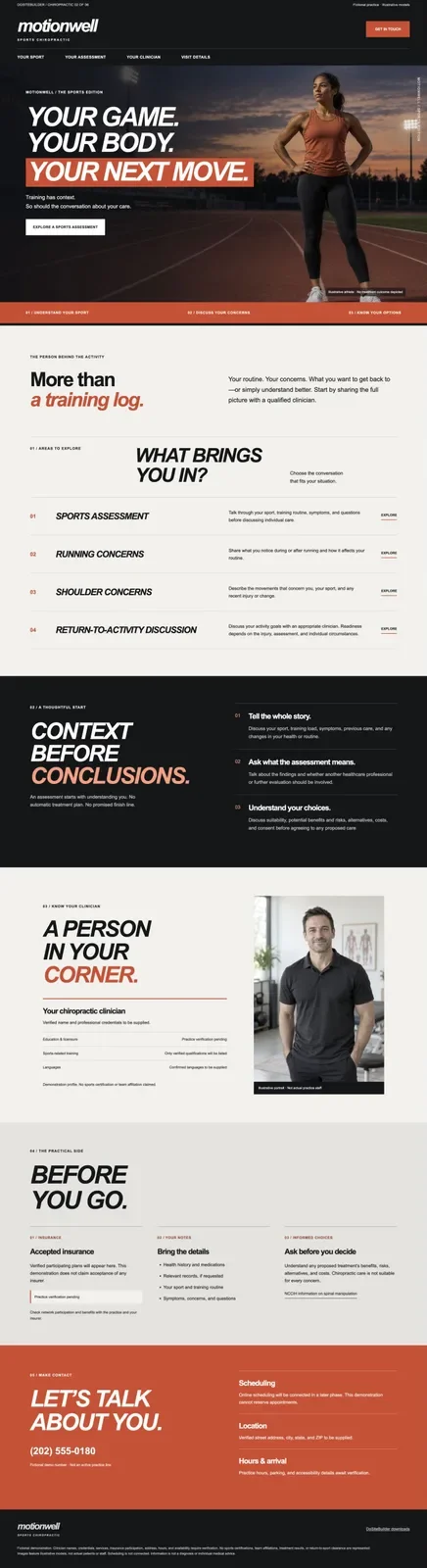 MotionWell Chiropractic — Sports Chiropractic homepage